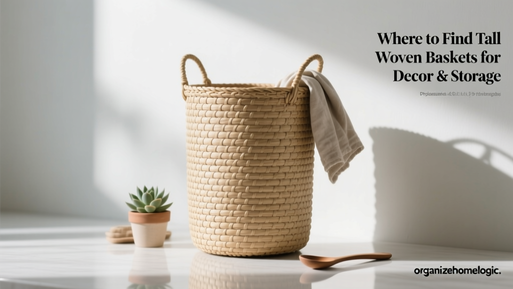 Where to Find Tall Woven Baskets for Decor & Storage