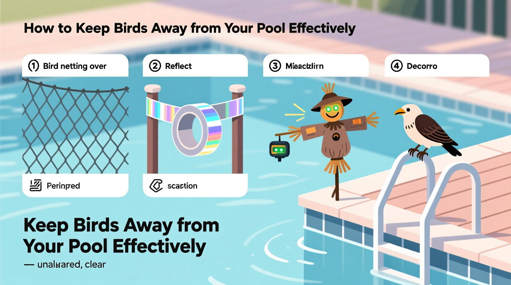 How to Keep Birds Away from Your Pool Effectively
