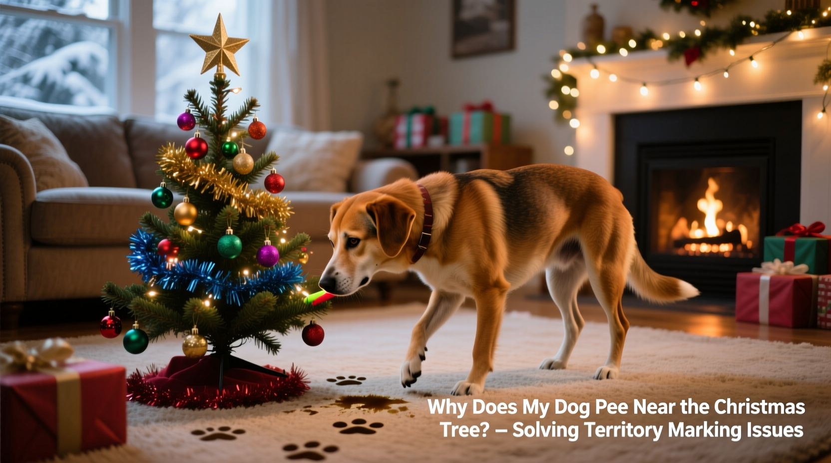 why does my dog pee near the christmas tree solving territory marking issues