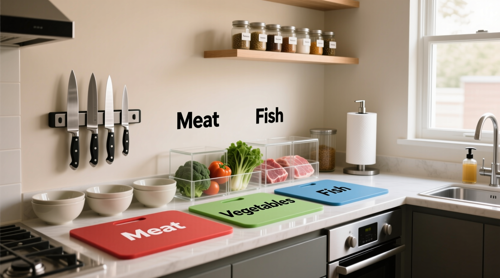keep your kitchen free of cross contamination and keep