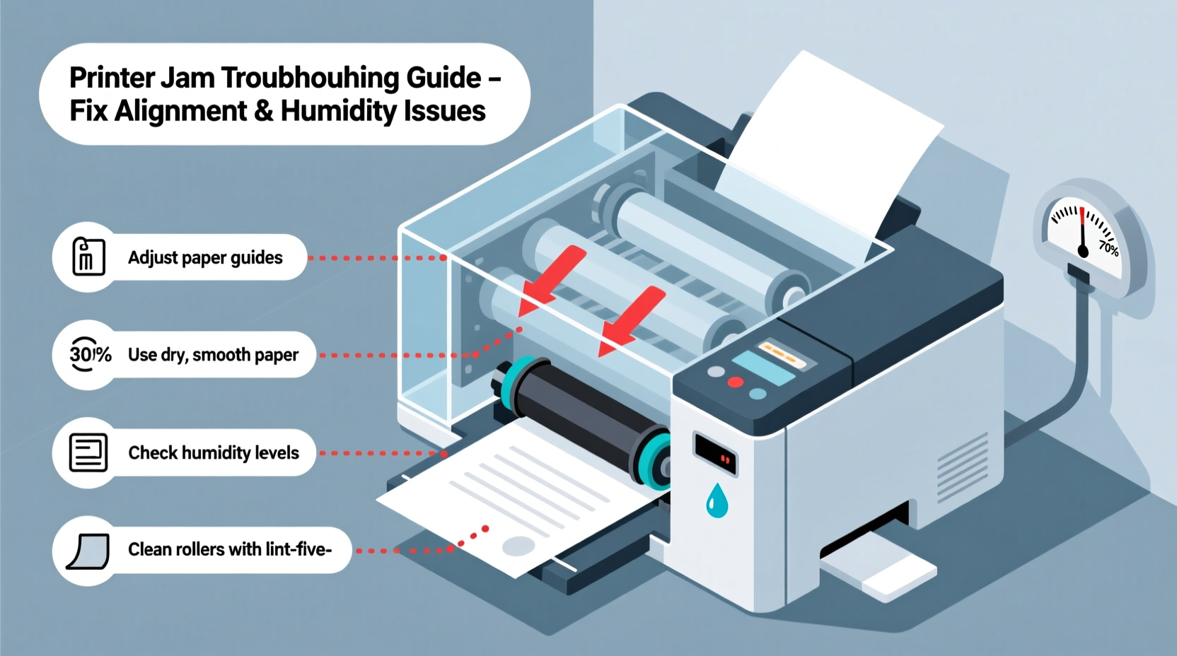 why does my printer keep jamming paper alignment and humidity fixes