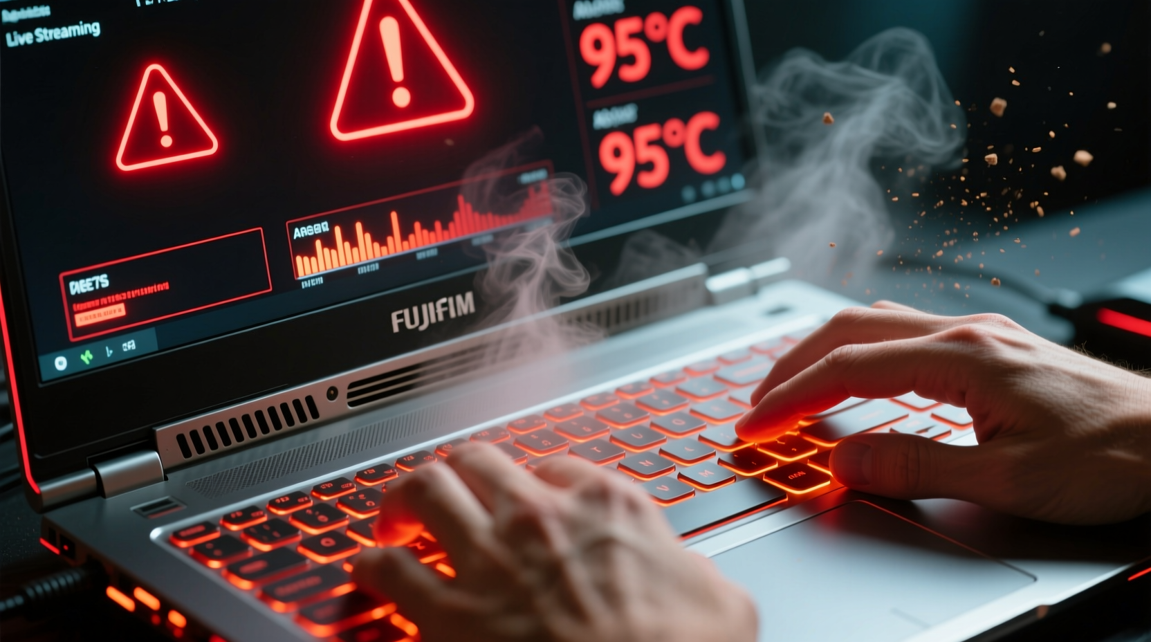 gaming laptop overheating while streaming can you fix it without professional help