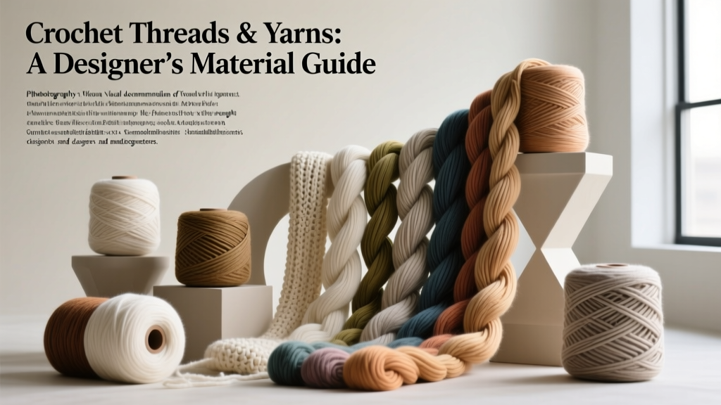 Crochet Threads & Yarns: A Designer’s Material Guide