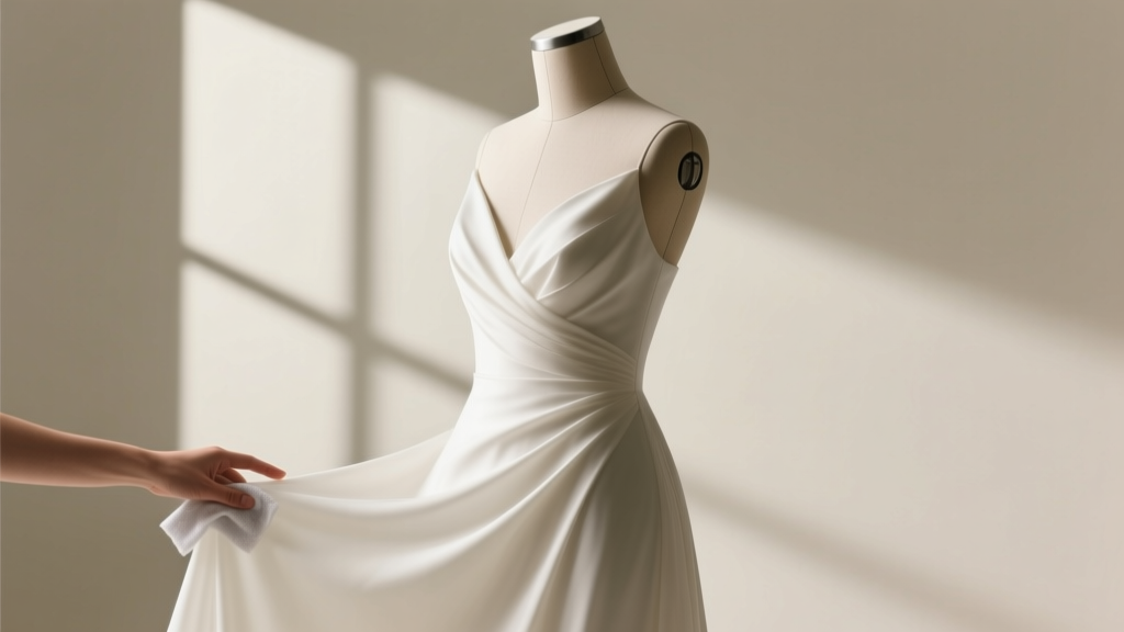 Crepe Wedding Dress Spot Cleaning: 7 Dry-Cleaner Steps