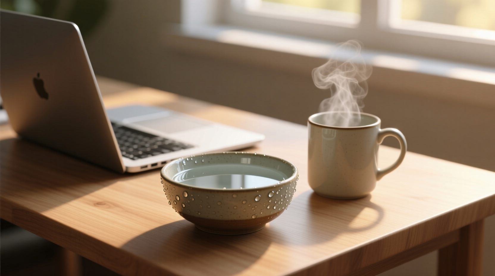 keep a bowl of cold water nearby when working with hot