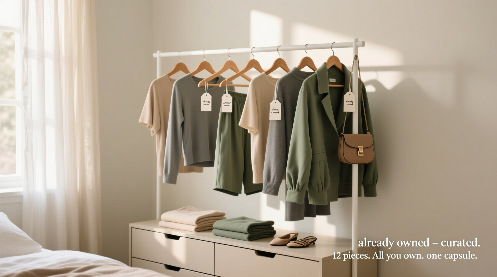 how to create a capsule wardrobe using only pieces you already own