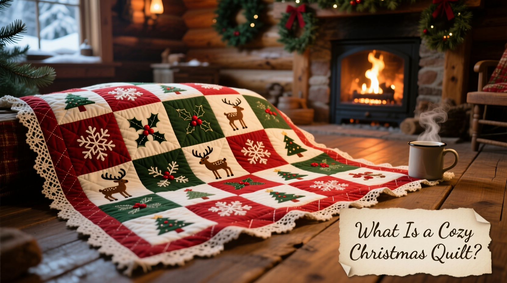 a cozy christmas quilt