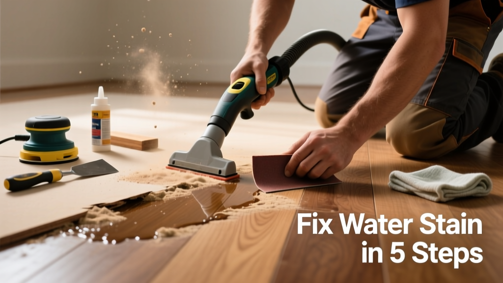 How to Fix a Water Stain on Hardwood or Laminate Floor