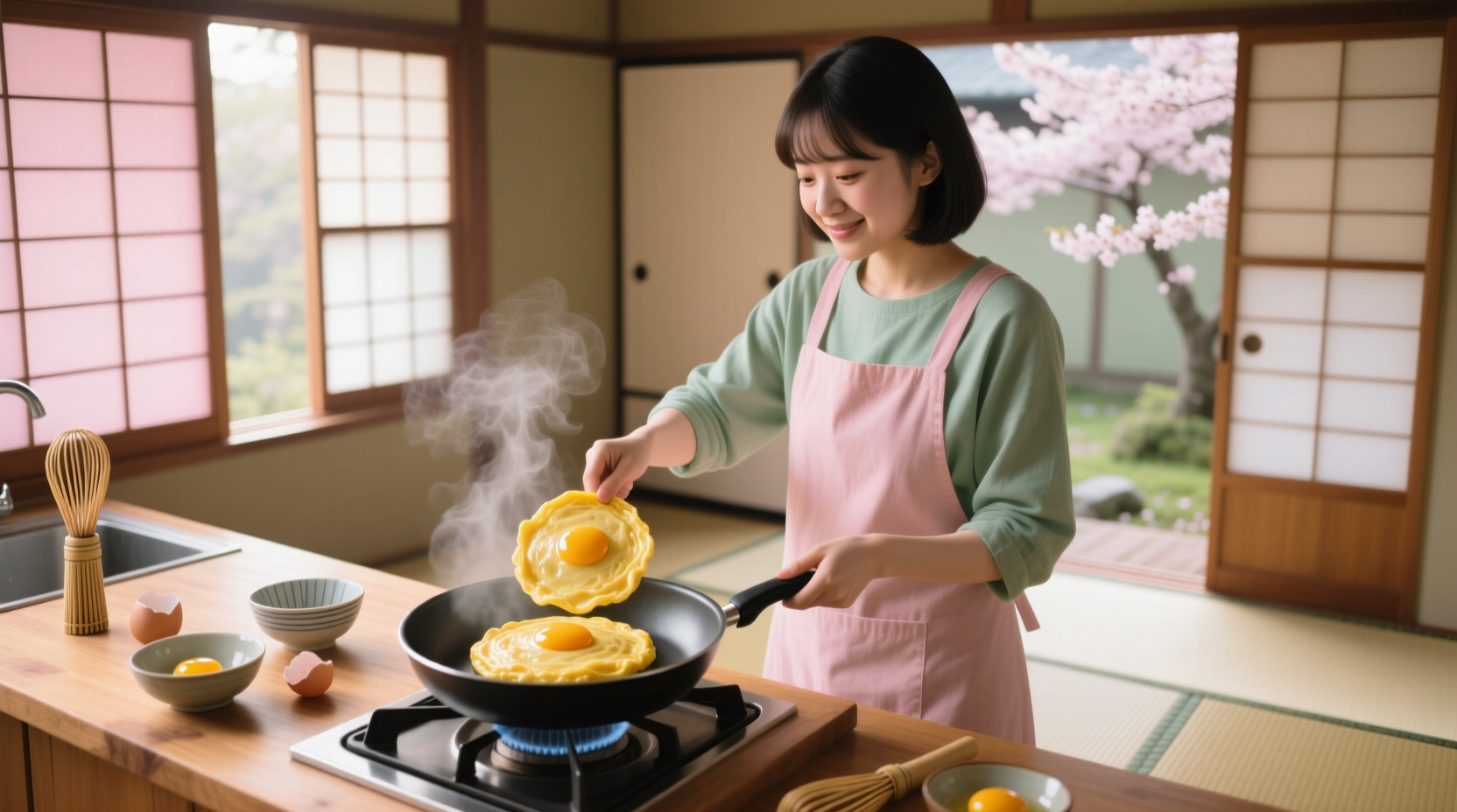 make little japanese omelets in the comfort of your own