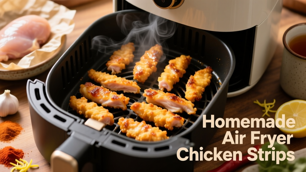 Homemade Air Fryer Chicken Strips (Crispy & Juicy!)