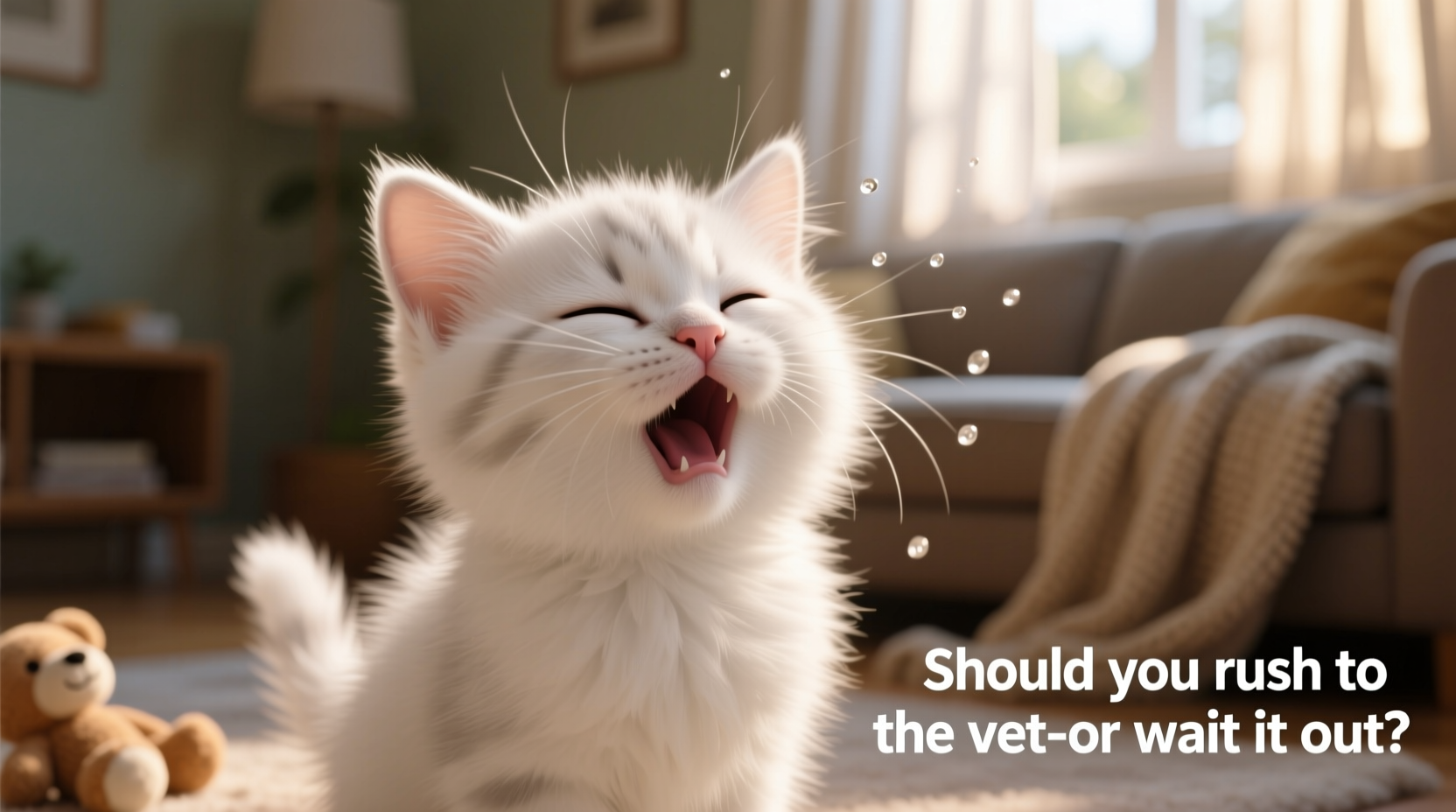 kitten sneezing constantly should you rush to the vet or wait it out