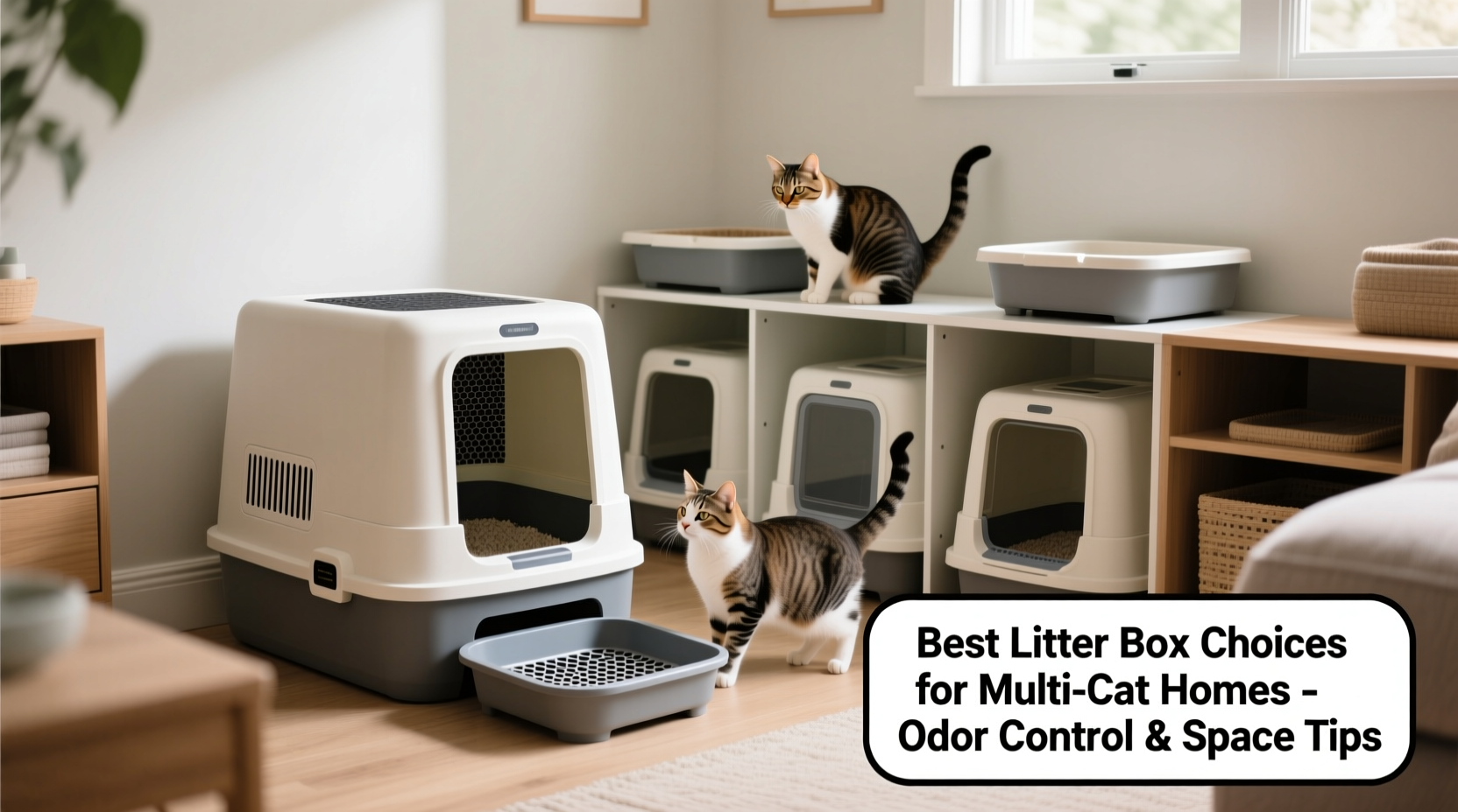 how to choose the best litter box for multiple cats odor control and space tips
