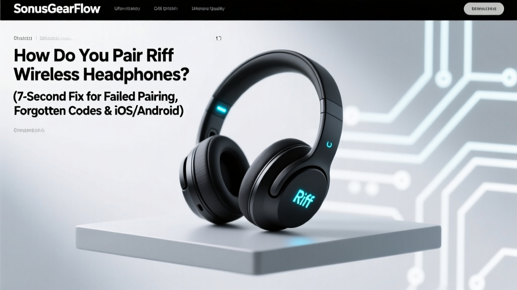 Riff Wireless Headphones Pairing Guide (2026)