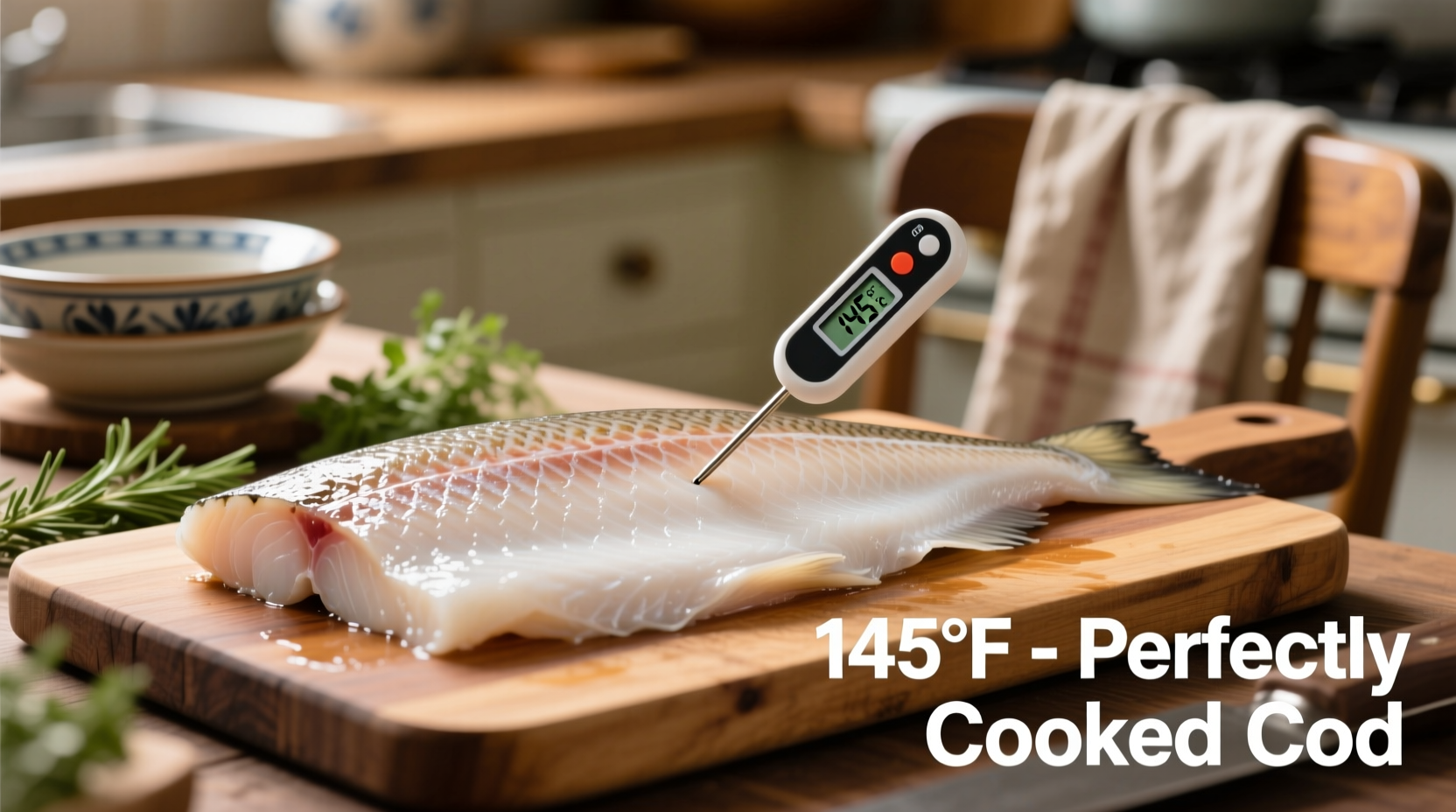 what temperature to cook cod