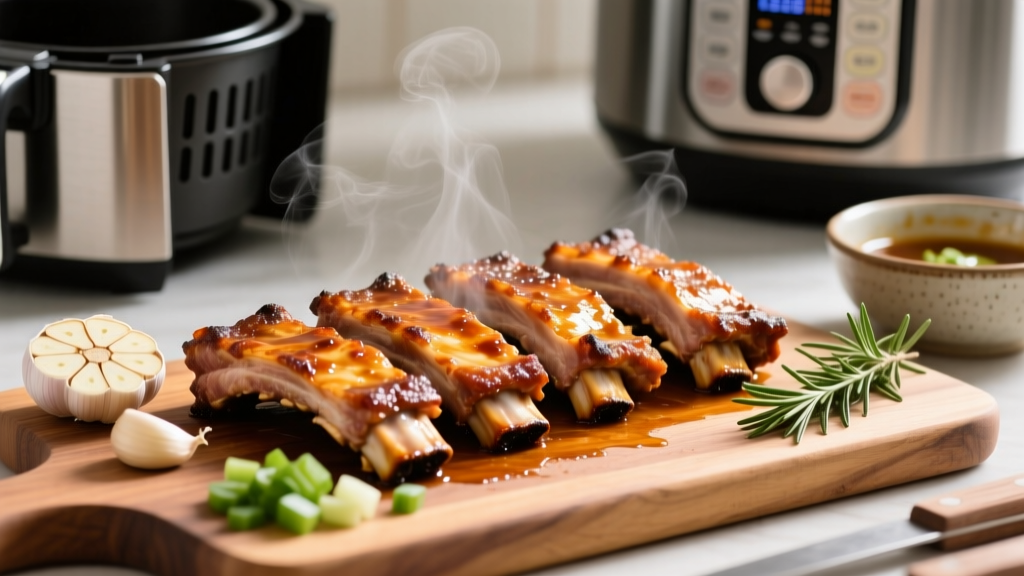 Crispy, Tender Pork Ribs in Instant Pot Air Fryer