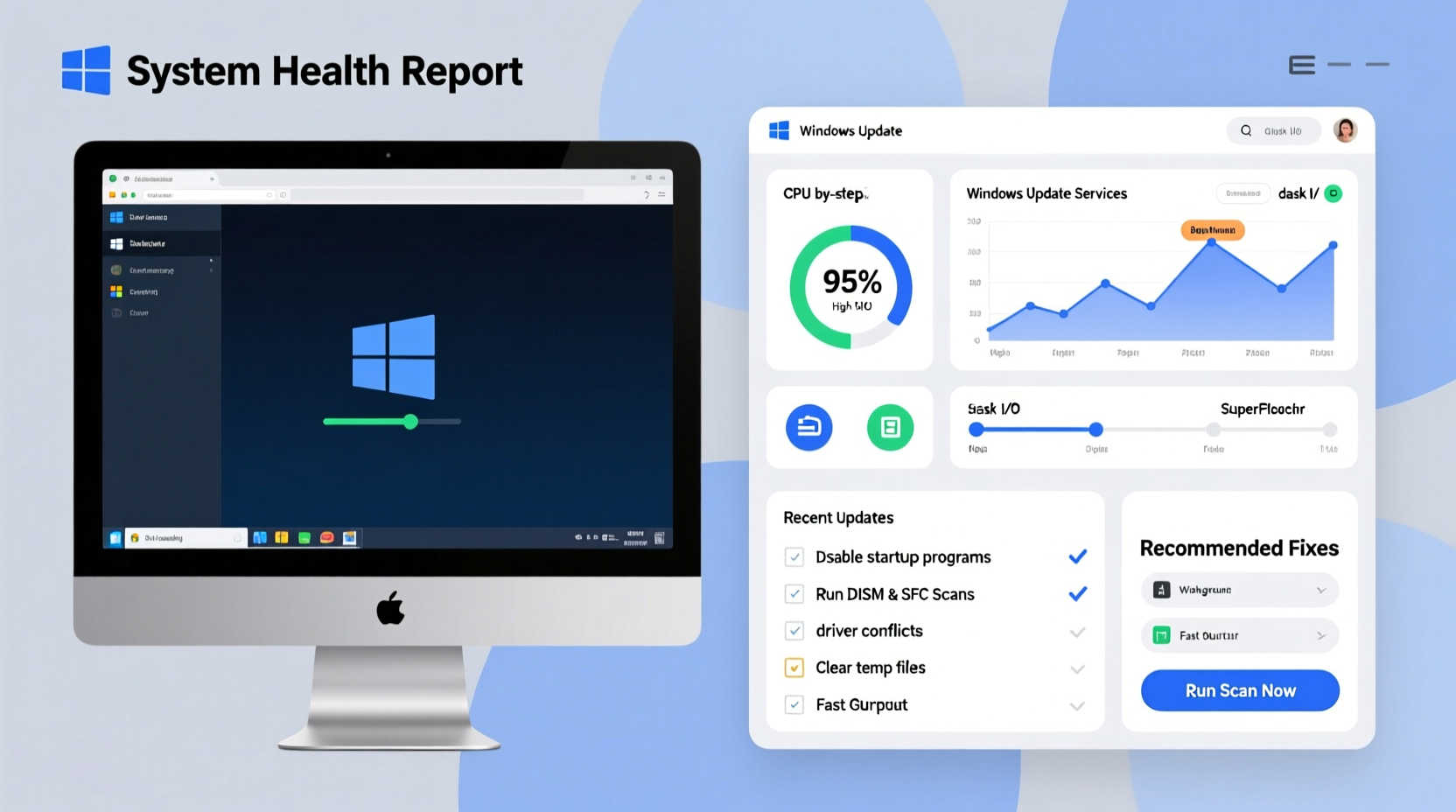 why is my pc running slow after a windows update