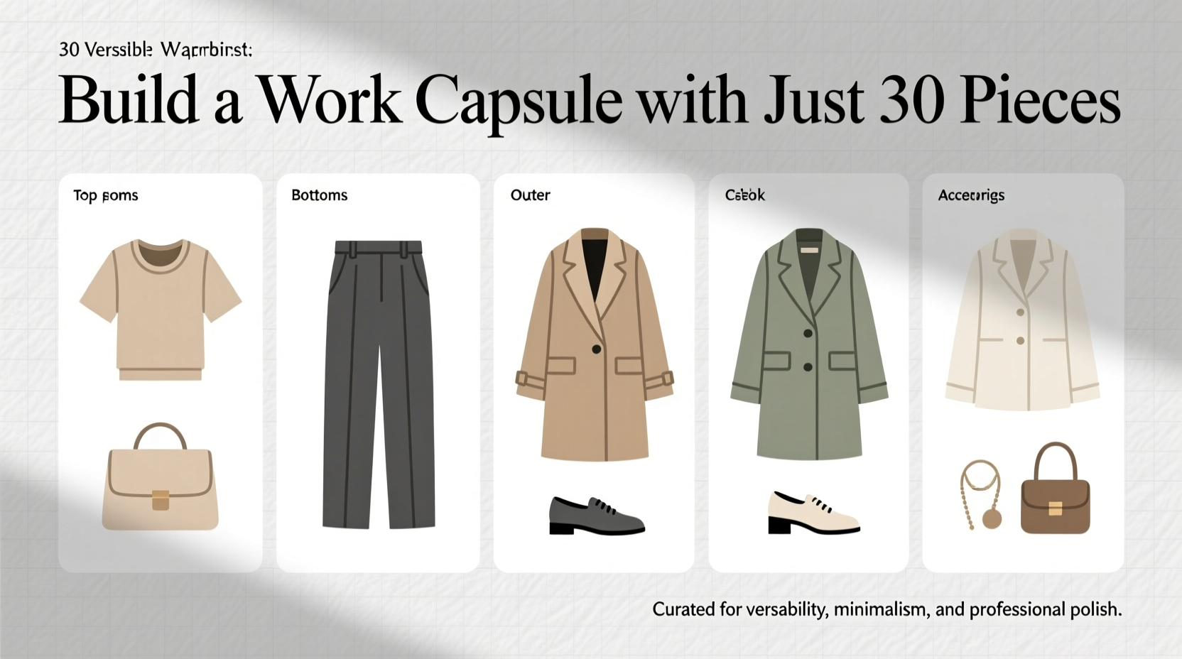 capsule wardrobe guide how to build one with only 30 items for work