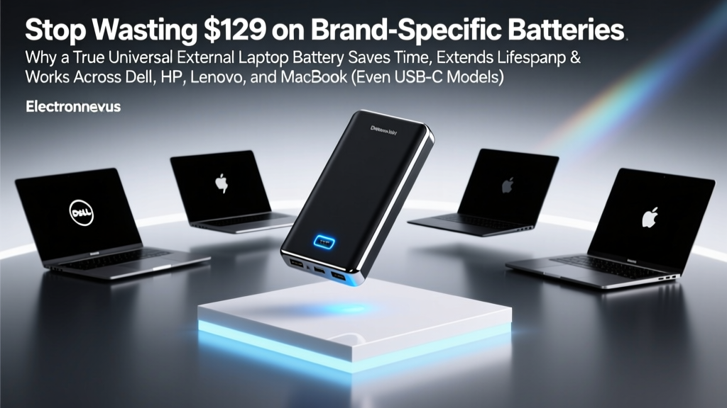 Stop Wasting $129 on Brand-Specific Batteries: Why a True Universal External Laptop Battery Saves Time, Extends Lifespan & Works Across Dell, HP, Lenovo, and MacBook (Even USB-C Models)