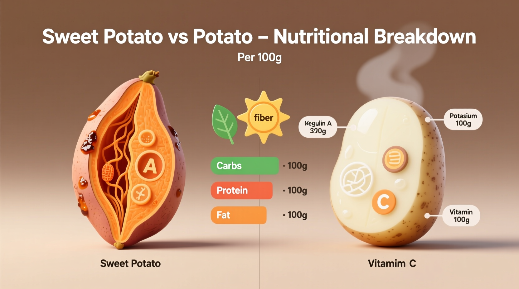 Sweet Potato vs Potato: Nutritional Differences Revealed