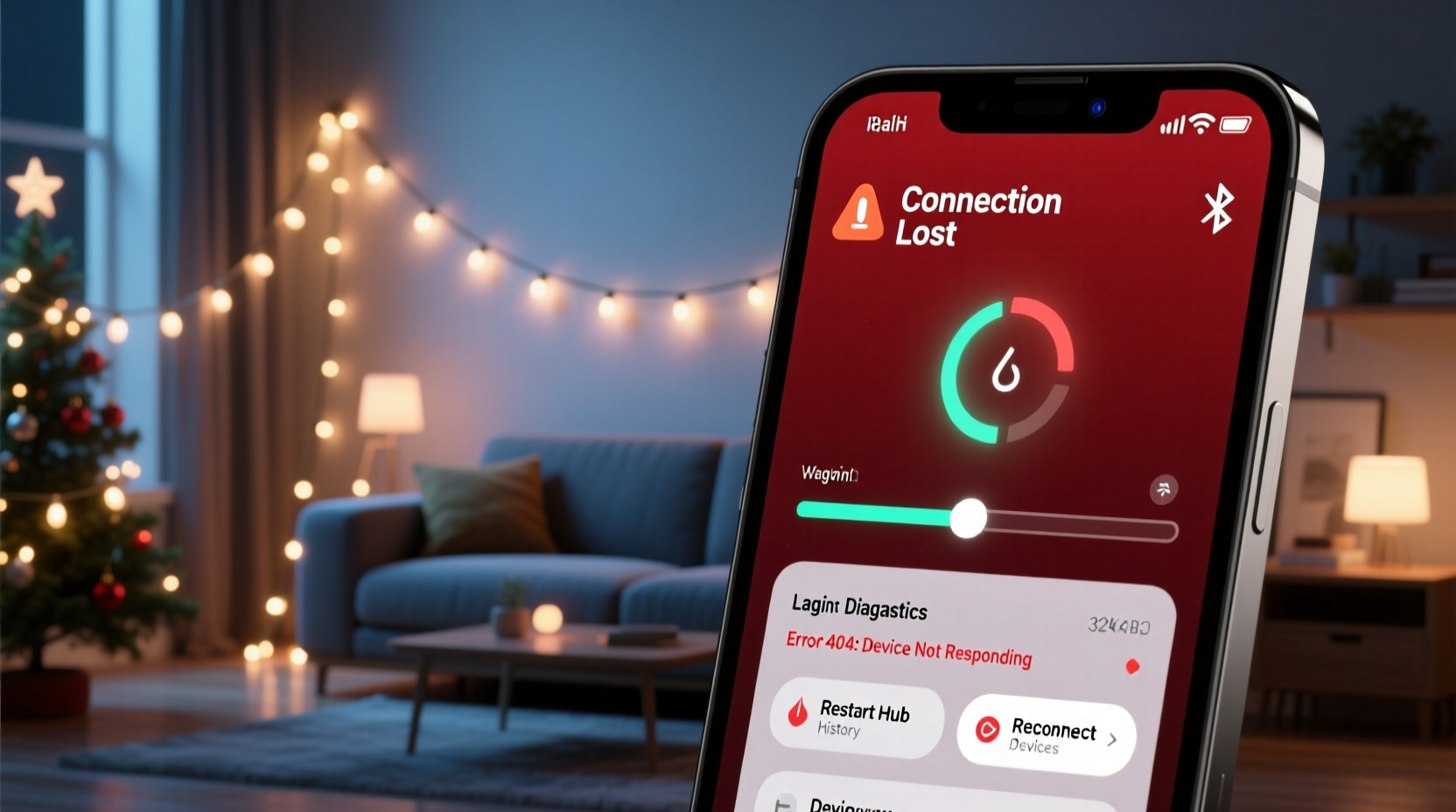 why is my smart christmas light app lagging and how to fix connectivity issues
