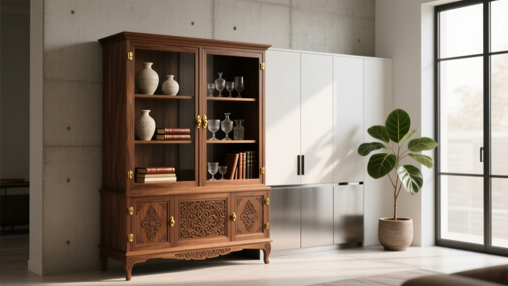 Antique Display Cabinets Repurposed For Modern Storage