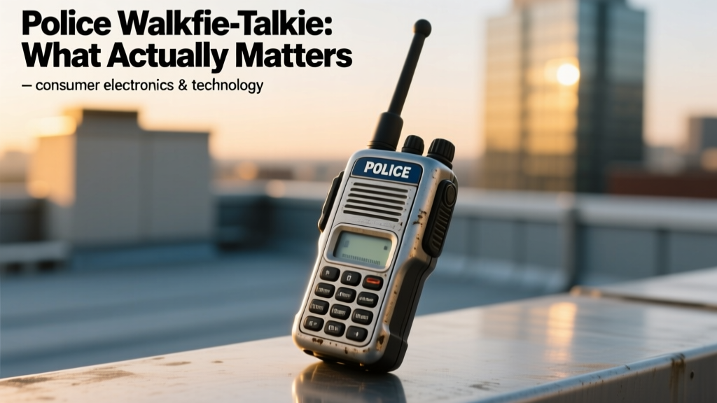 Police Walkie Talkies: 7 Critical Features Officers Need