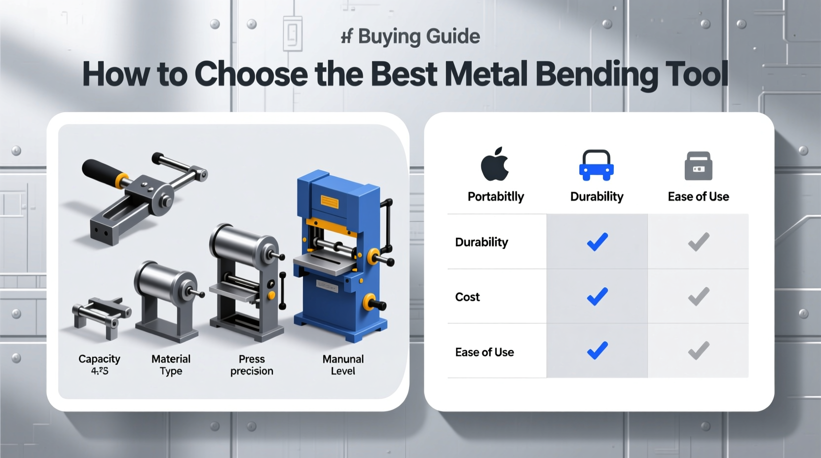 How to Choose the Best Metal Bending Tool: A Complete Buying Guide