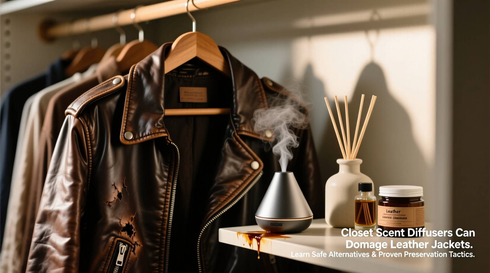 closet organization tips scent diffusers leather safety