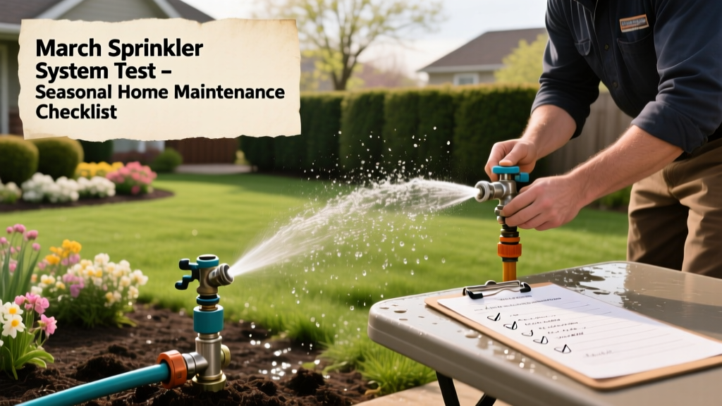 March Sprinkler System Test & Maintenance Checklist