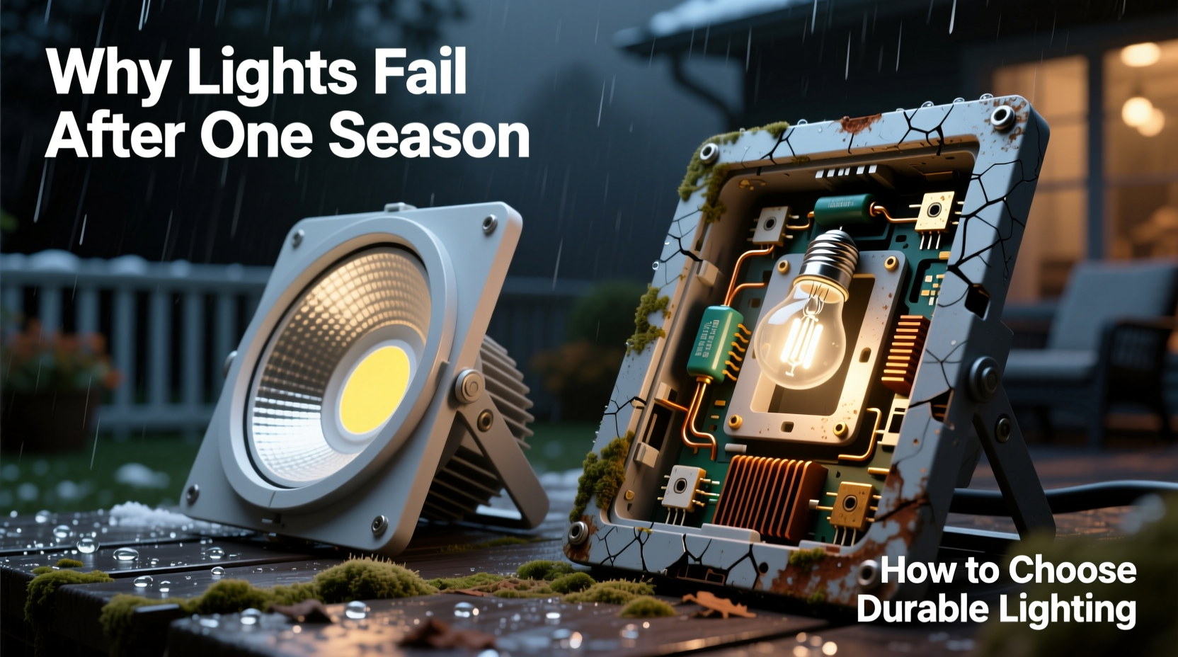 why do some lights fail after one season and how to pick durable ones