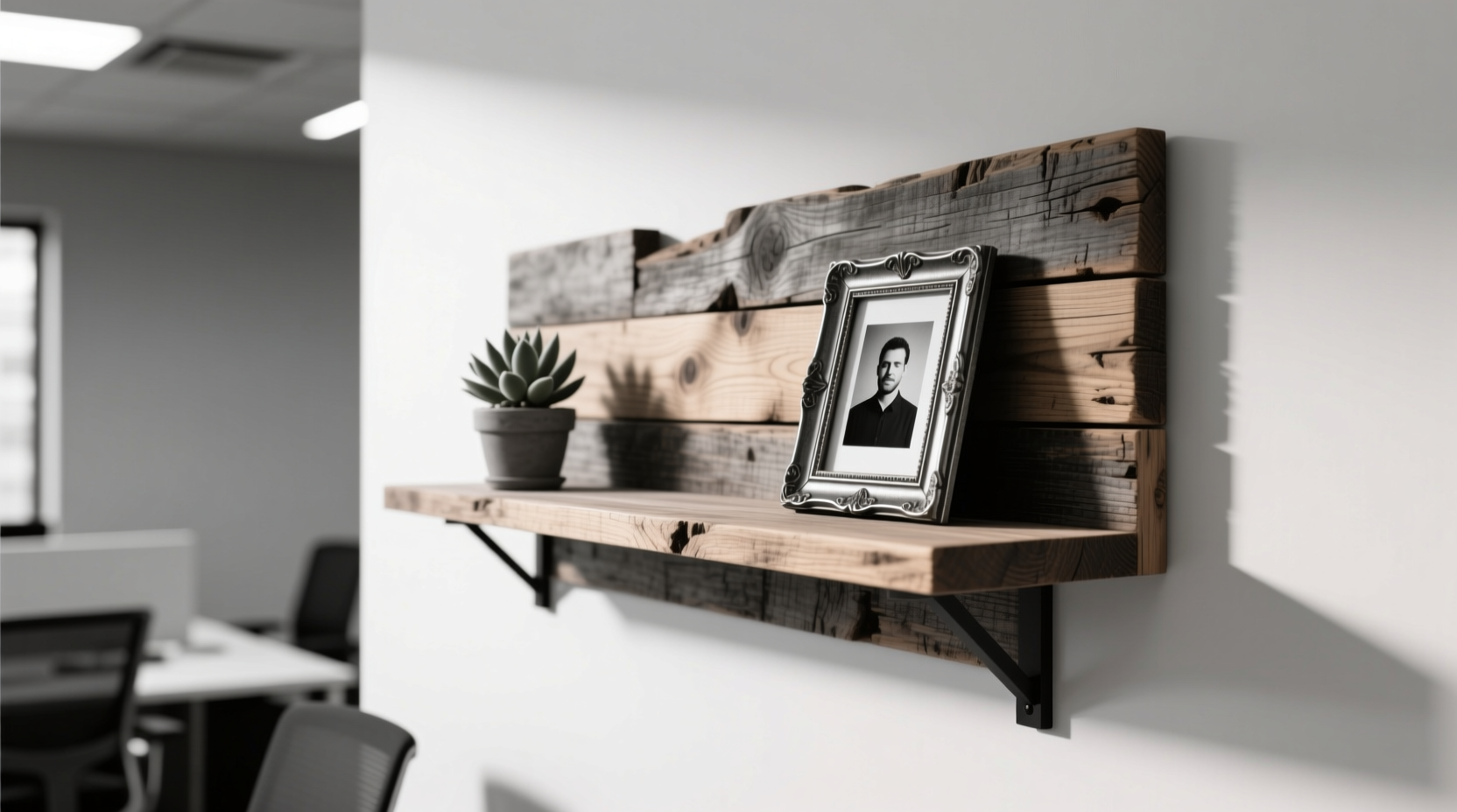 DIY Office Wall Decoration: Reclaimed Wood Projects for Workspaces