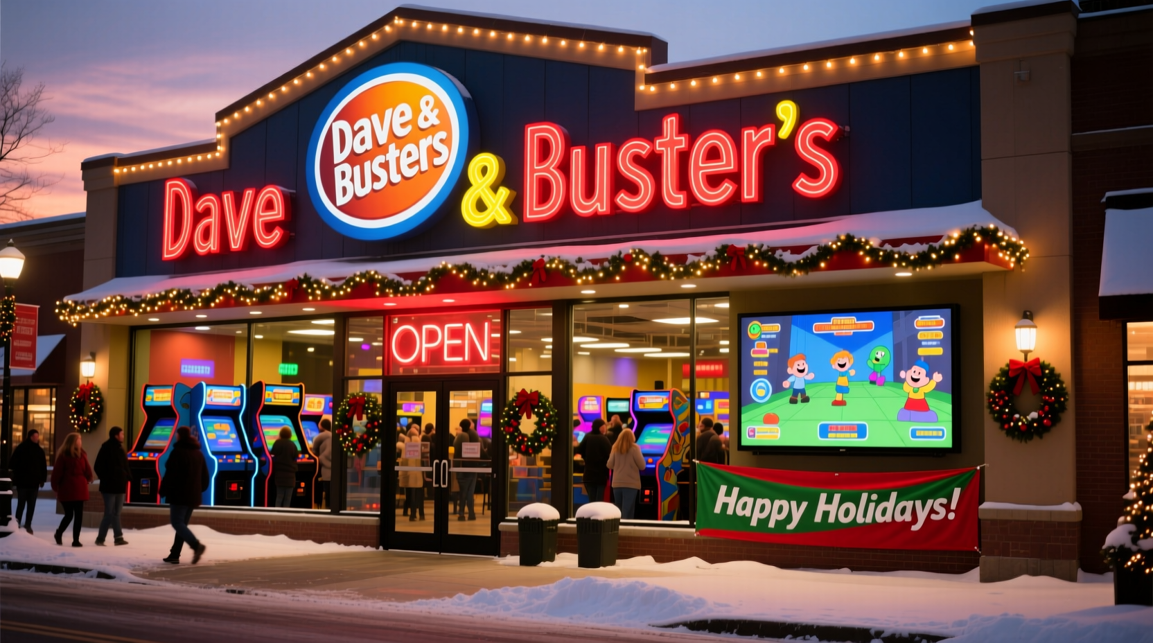 is dave and busters open christmas day