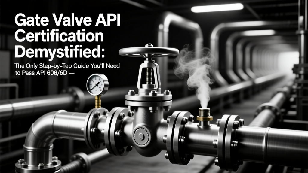 Gate Valve API 600/6D Certification Guide