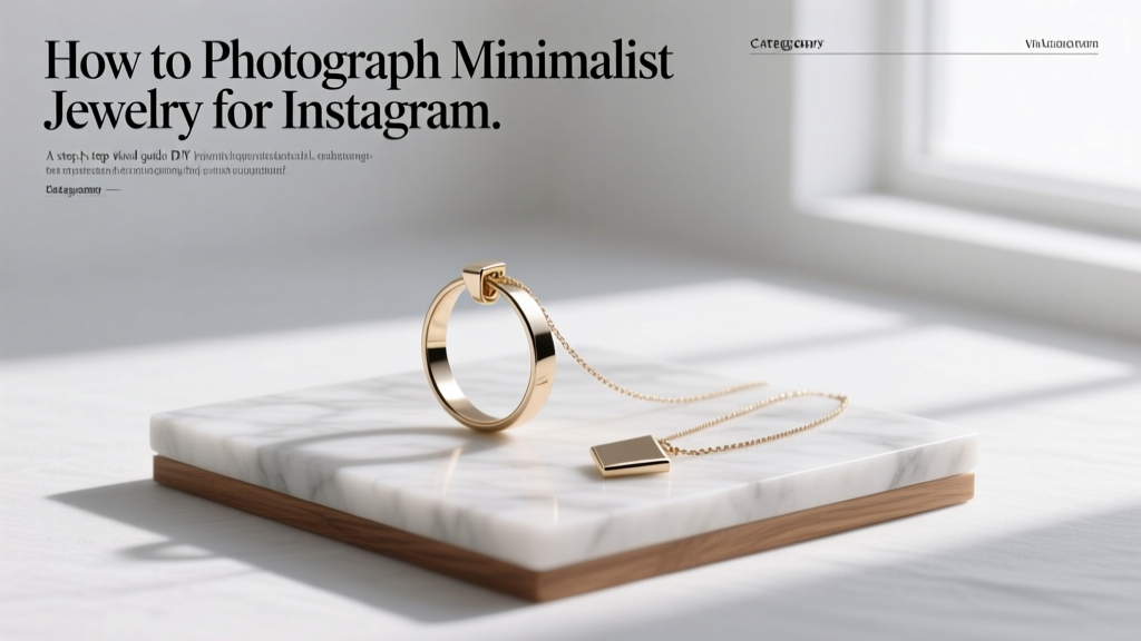 How to Photograph Minimalist Jewelry for Instagram