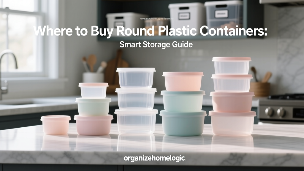 Where to Buy Round Plastic Containers: Smart Storage Guide