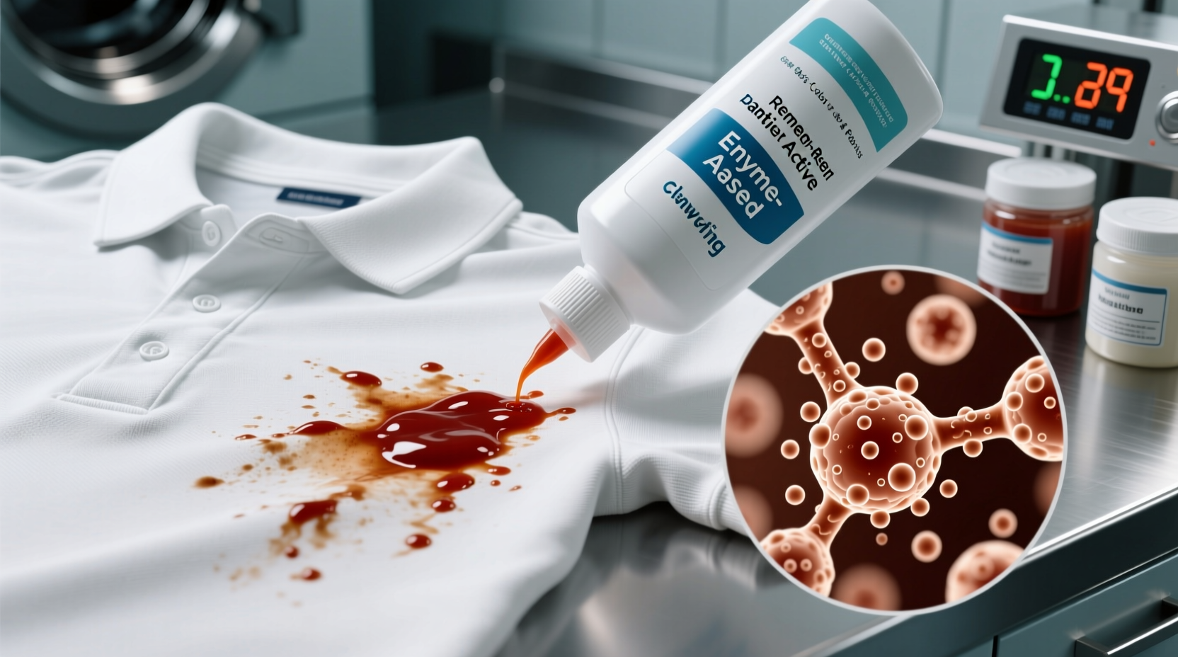 how to remove dried hot sauce stains