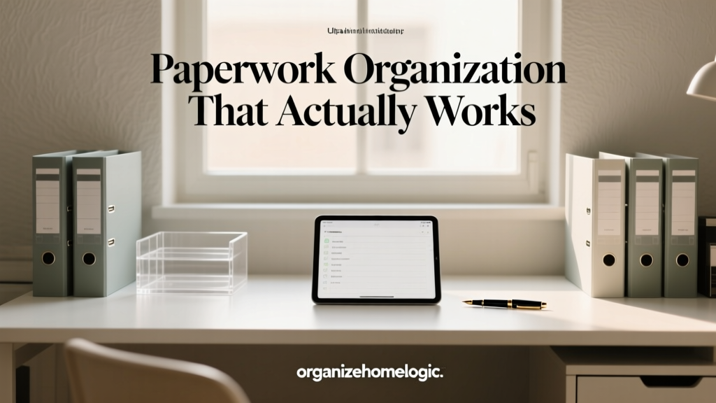 Paperwork Organization That Actually Works