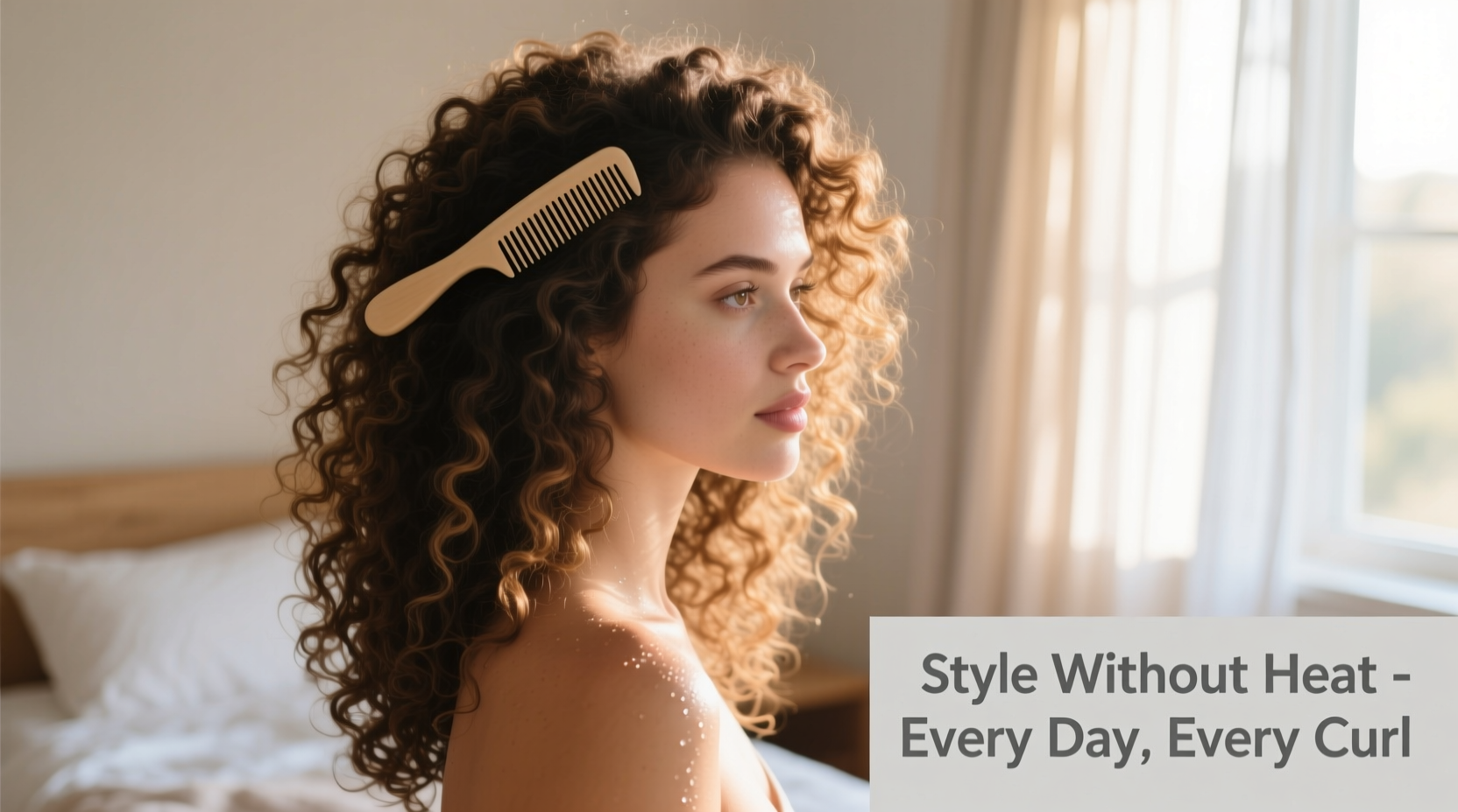 how to style curly hair without heat for defined waves every time