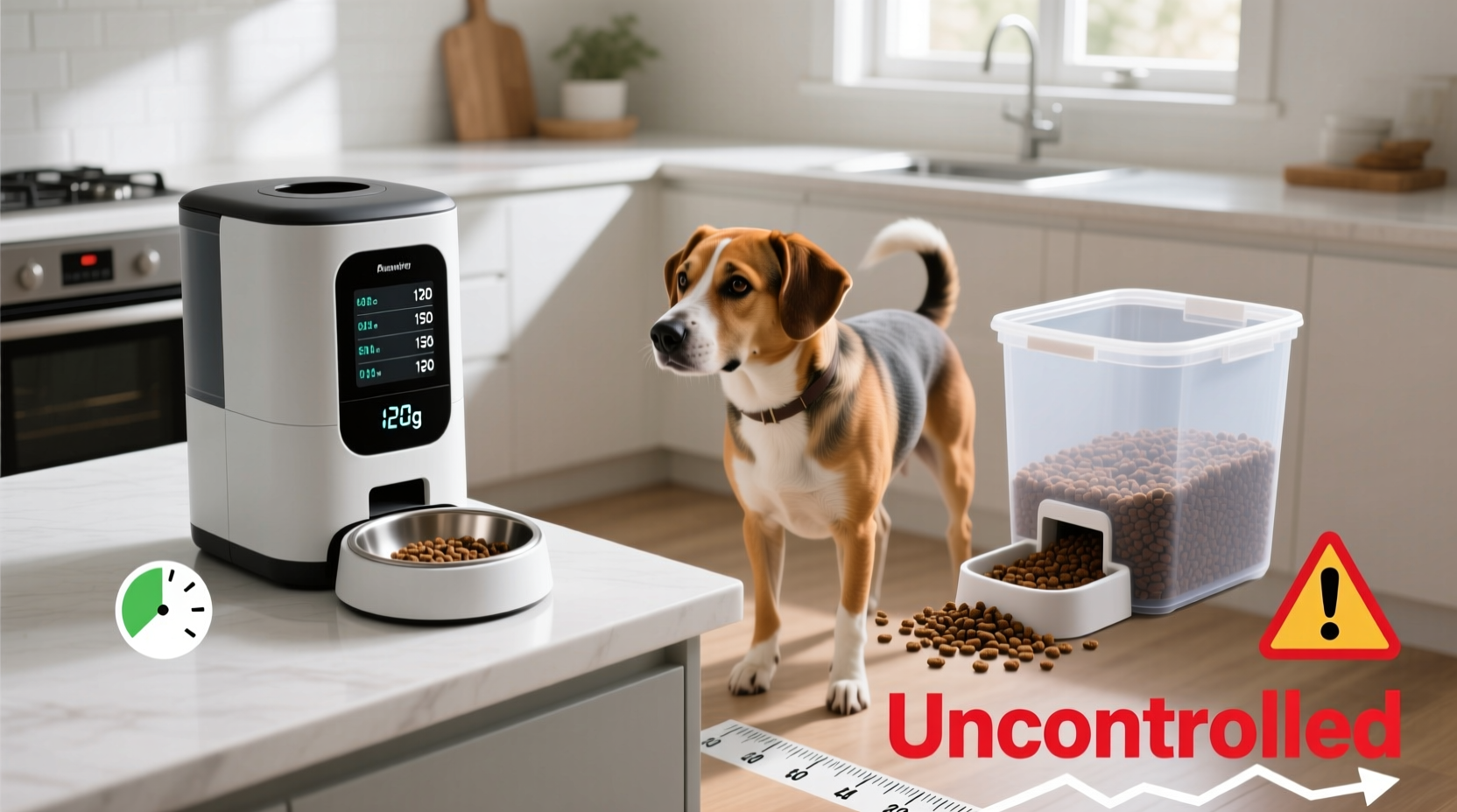 automatic feeder vs gravity feeder preventing pet obesity with portion control