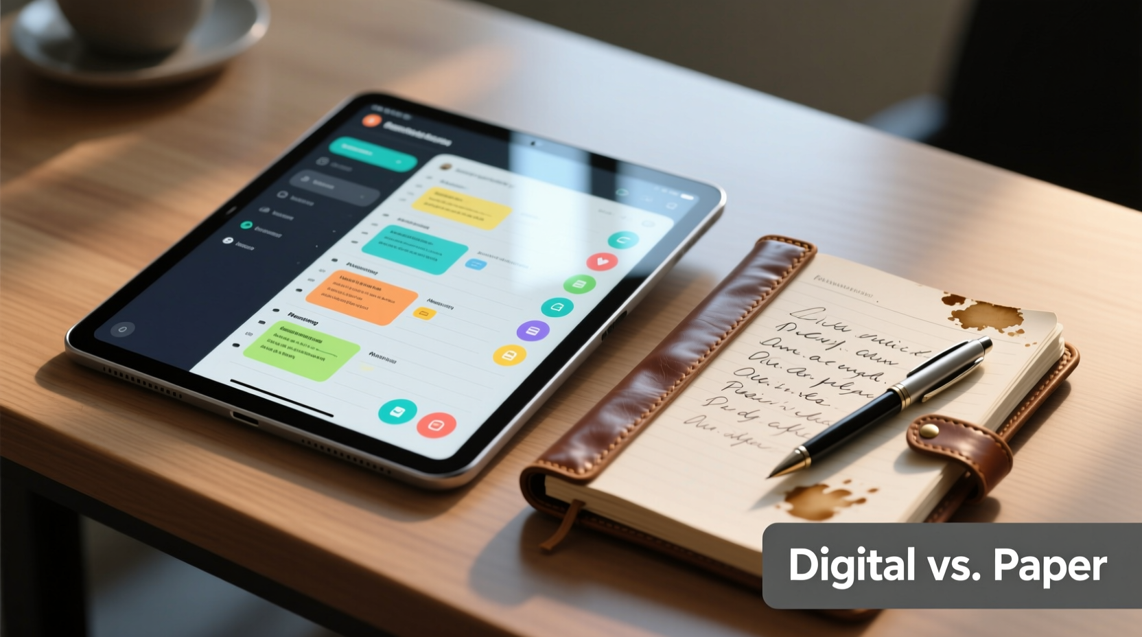 is a digital notebook better than paper for meeting notes