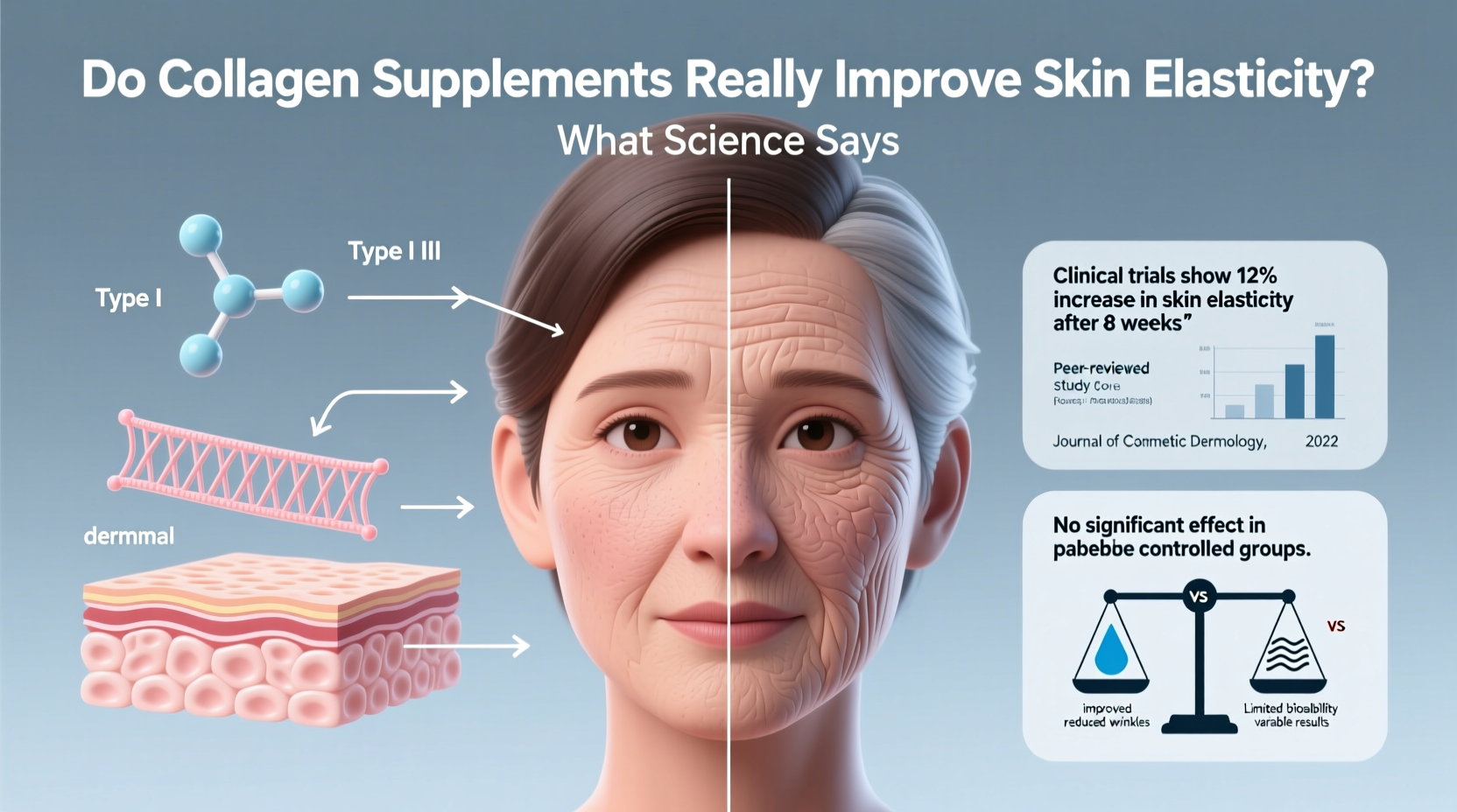 do collagen supplements really improve skin elasticity what science says