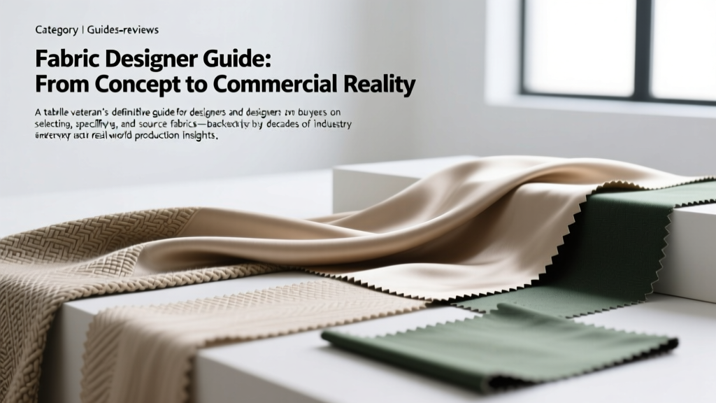 Fabric Designer Guide: From Concept to Commercial Reality