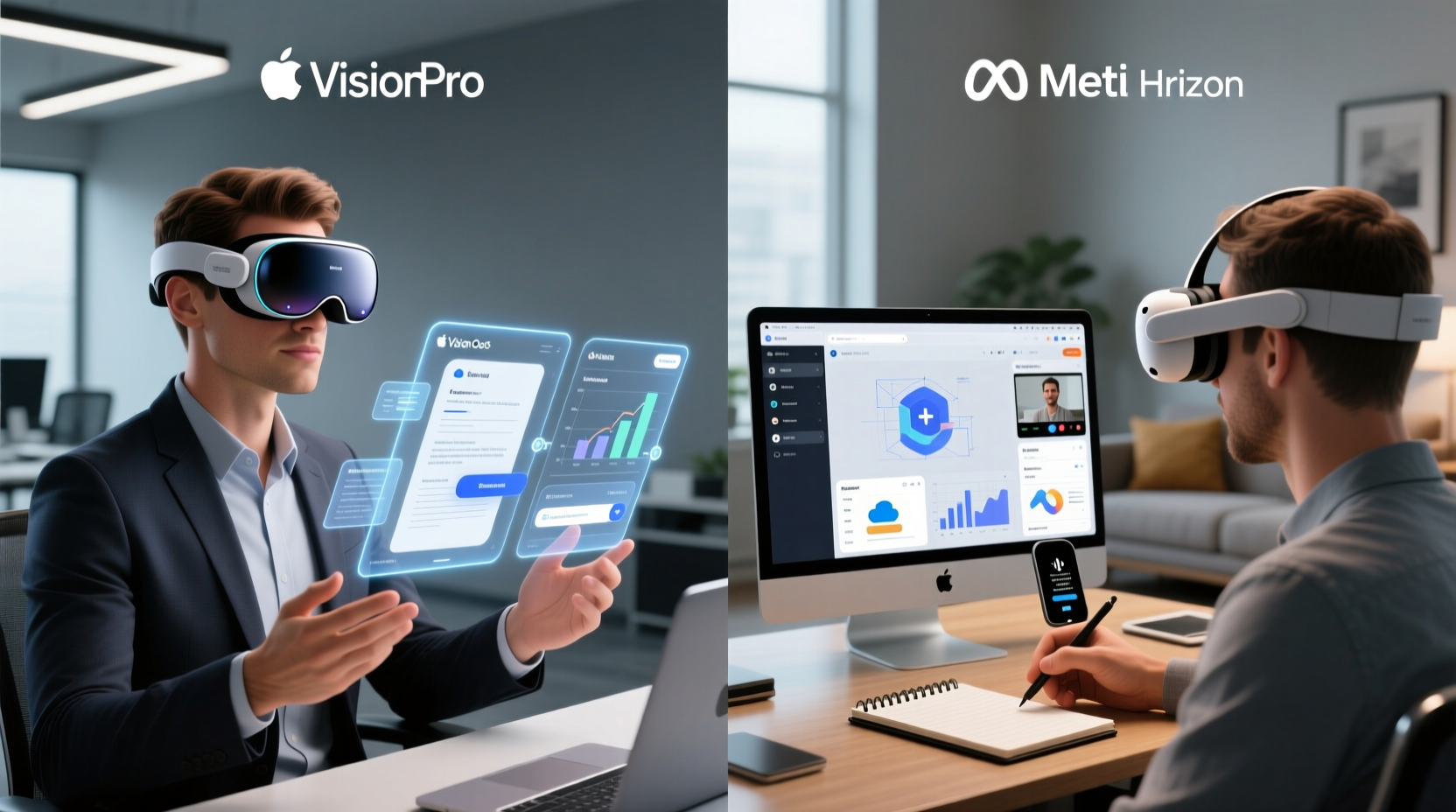 apple vision pro vs meta quest 3 for productivity real use cases