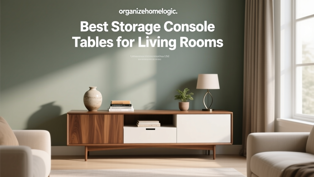Best Storage Console Tables for Living Rooms