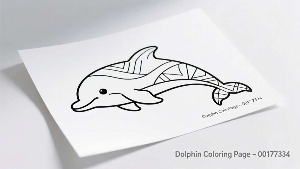 Dolphin Coloring Pages_00177334: Safety-First Creative Engagement for Children Ages 2–8