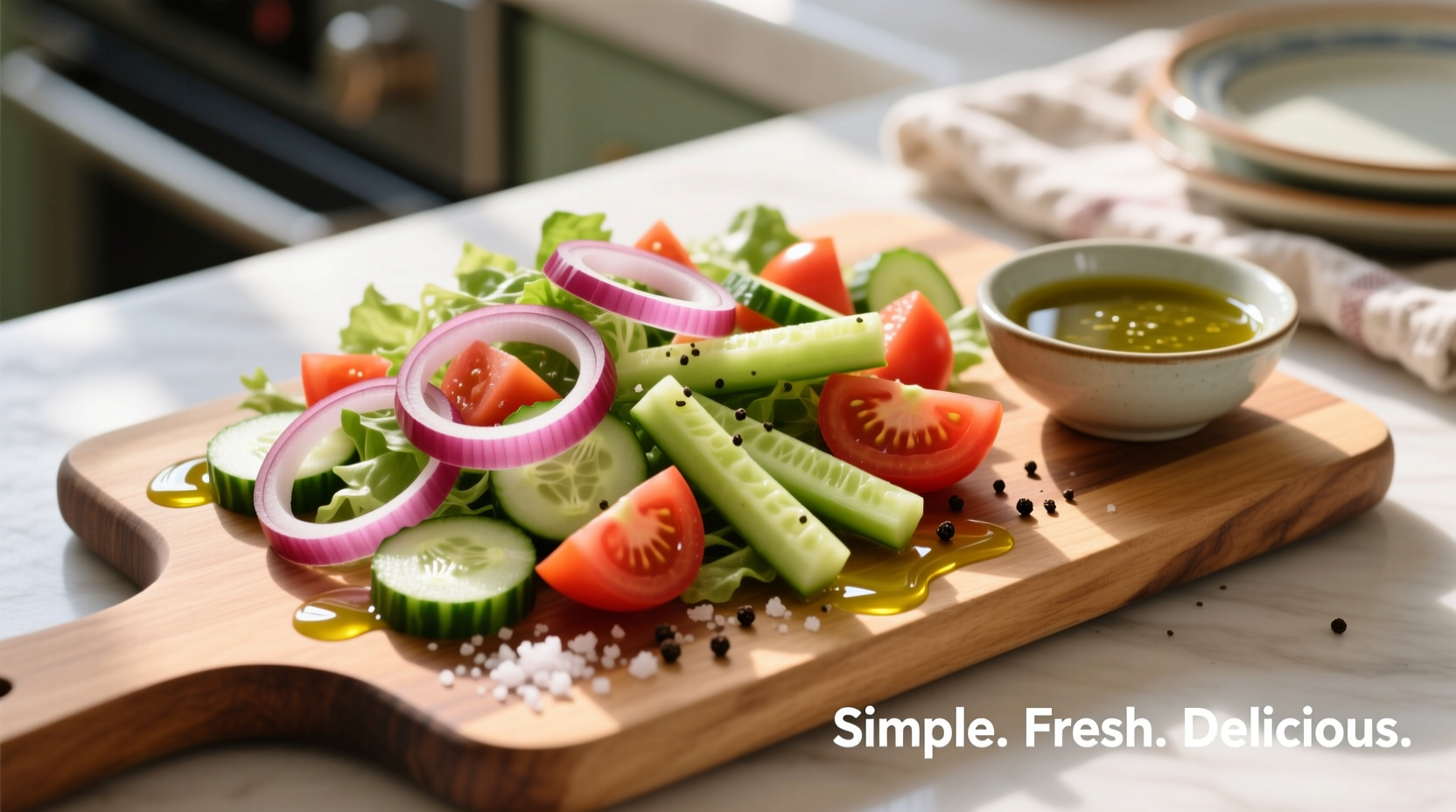 Perfect Onion Cucumber Tomato Salad Recipe in 15 Minutes