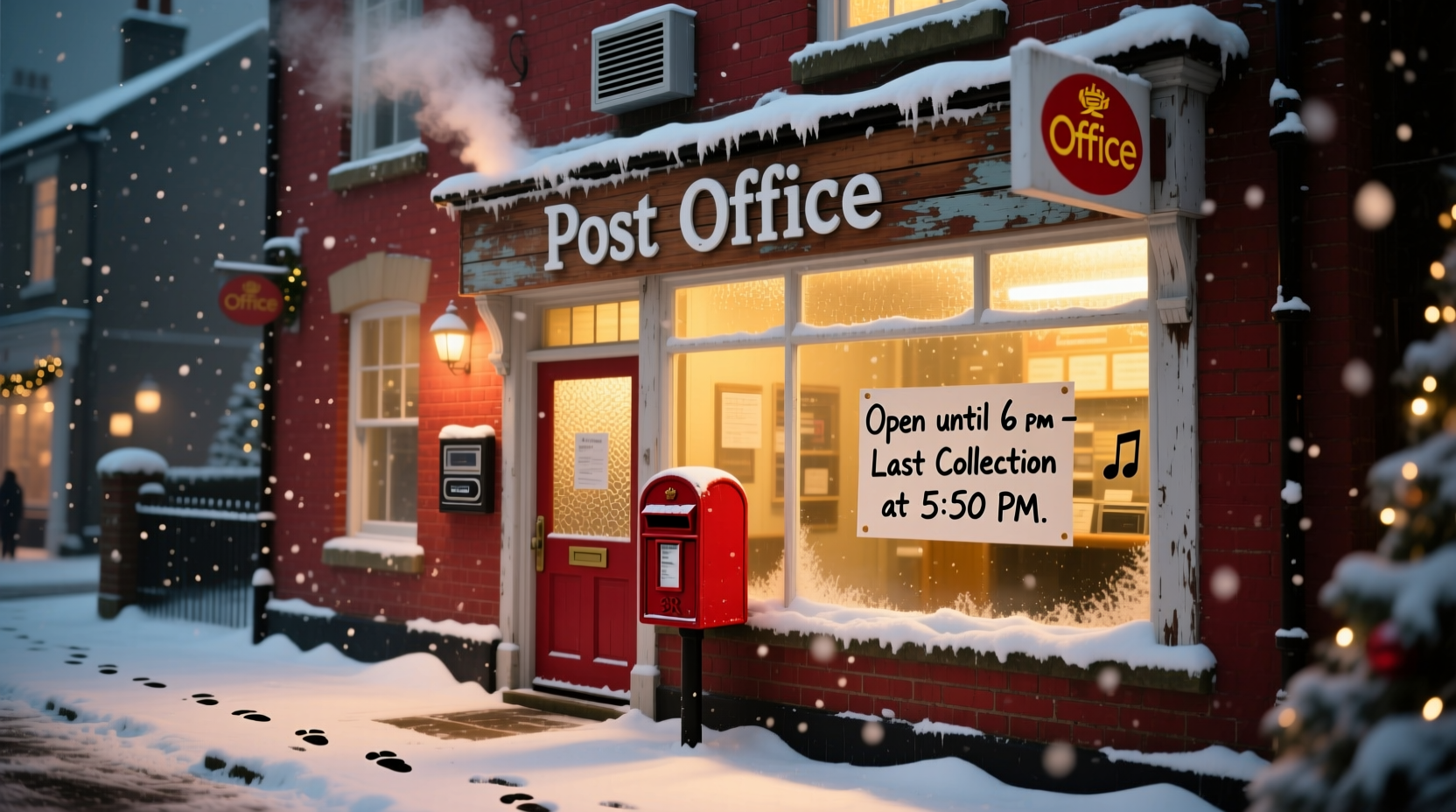is post office open christmas eve