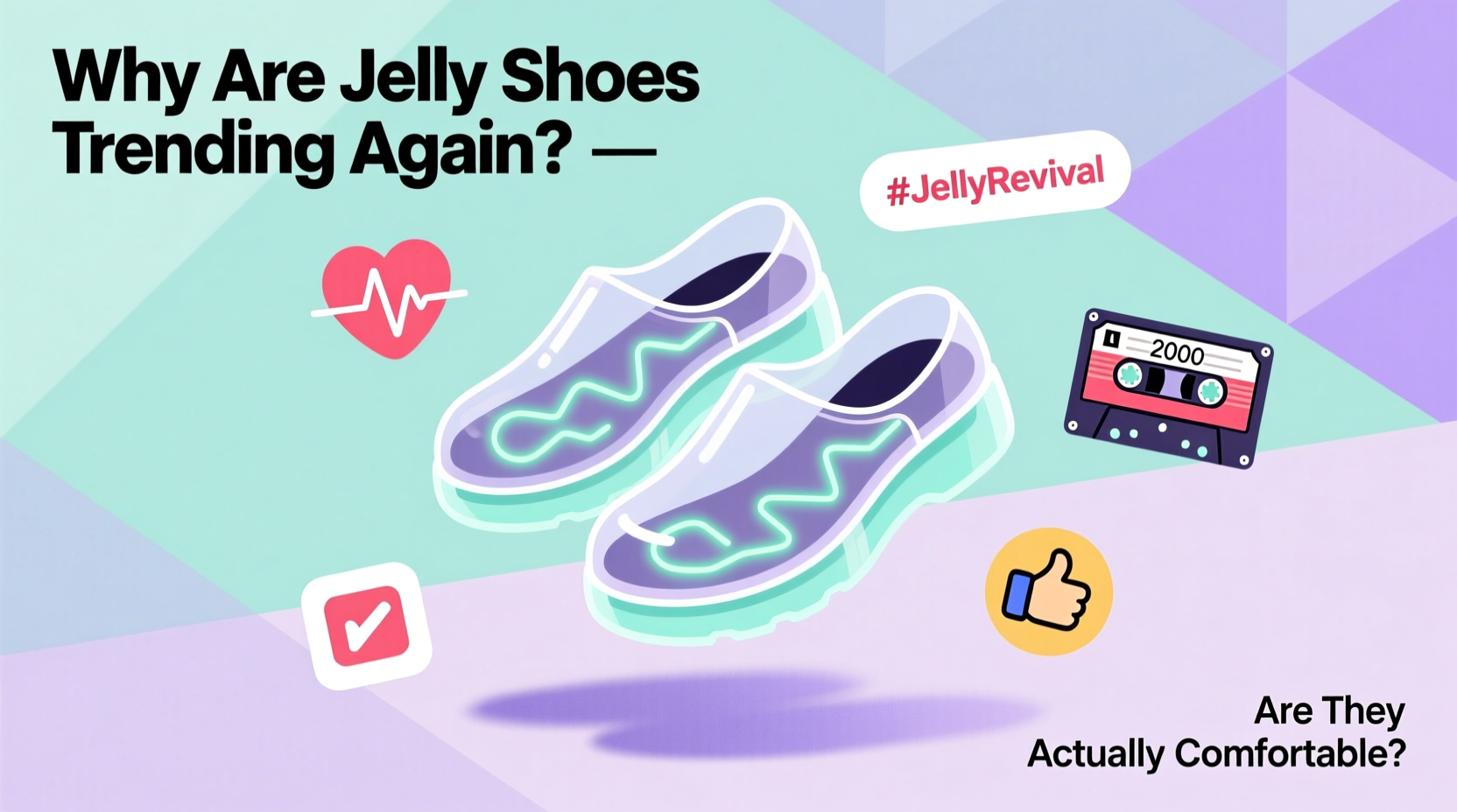why are jelly shoes trending again and are they actually comfortable