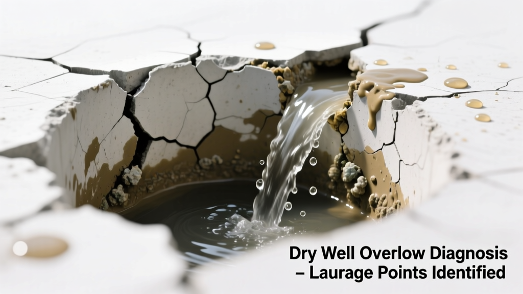 Dry Well Overflowing and Leaking Water: Quick Diagnosis