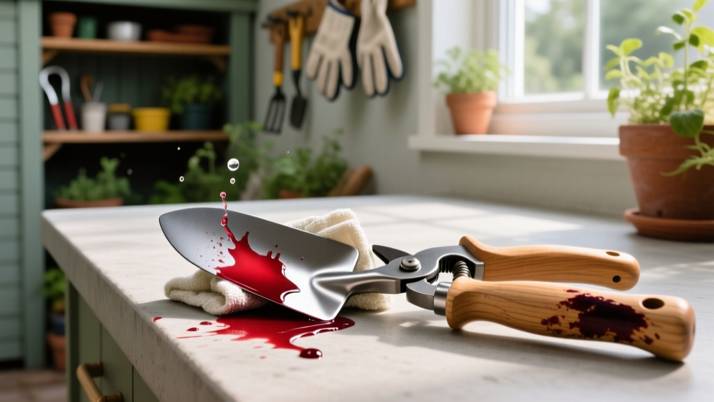 Tested: How to get red wine out of garden tools fast